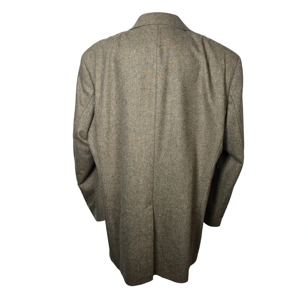 HUGO BOSS‎ Rossellini Movie Mens Blazer Jacket Wool 46R Tweed Brown USA